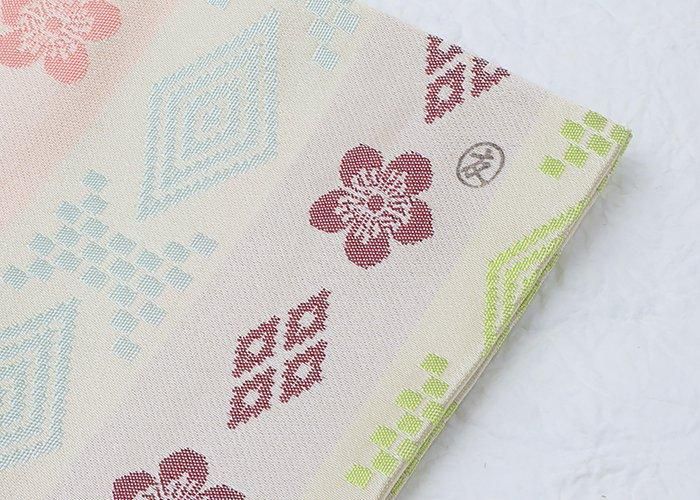 土田友湖作-御簾段桃花文緞子出帛紗 | 千家十職 - 京都富小路の