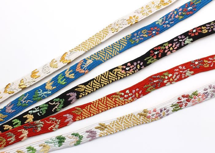 高麗別玉刺繍帯締め | 繊細な花々の美しさ - 京都富小路の和装 高麗別玉刺繍帯締め | 繊細な花々の美しさ - 京都富小路の和装