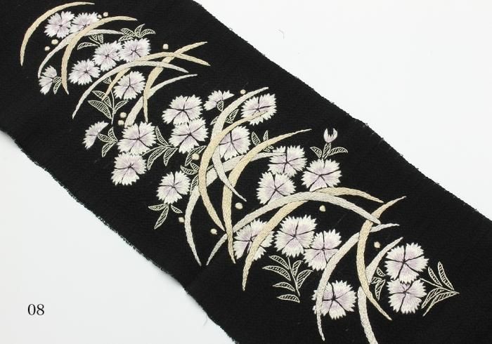振袖用長襦袢 裄68 刺繍半衿付き 花柄 素敵なデザイン 着物 正絹T-4044 3114 正絹振袖長襦袢 刺繍半襟付の通販 by ポコ's shop｜ラクマ