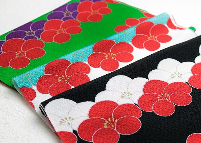 赤に亀甲、梅の花模様のだらりの帯☆作り帯 楽天市場】亀甲 帯の通販