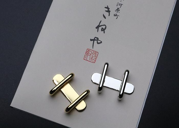 帯留め用 金具 14 楕円小 - 京都富小路の和装小物専門店きねや