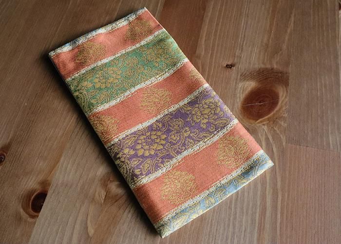 懐紙入れ　名物裂　和装小物　京都　きねや 懐紙入れ 名物裂 縦型 名物段織紋 - 京都富小路の和装小物専門店