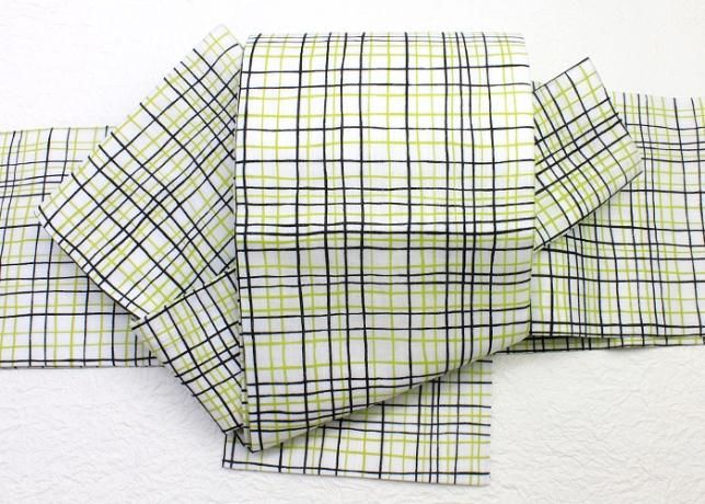 完売品 新品 京都きねや謹製 半幅帯 更紗 鳳凰文様 両面柄 広幅