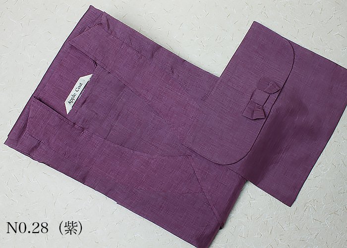 未使用 アメダス アップルコート 紫 パープル 巾着袋付