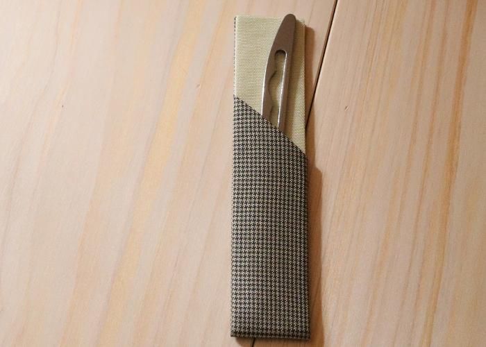 楊枝入れ 利休 名物裂 茶道具 菓子切り ステンレス楊枝付 正絹