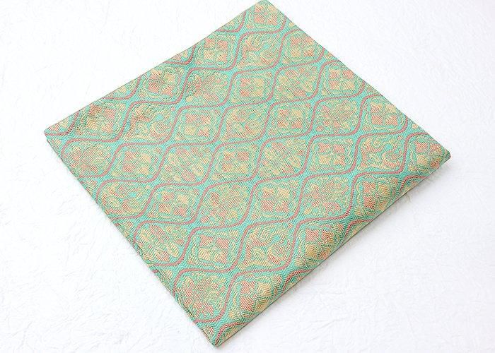 土田友湖-立涌草花文紹巴出帛紗 | 縁起の良い文様 - 京都富小路