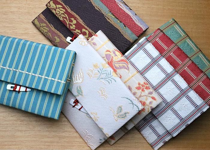 小茶巾入れ 名物裂 茶道具 茶巾 | 日本製 絹製インナーケース付き