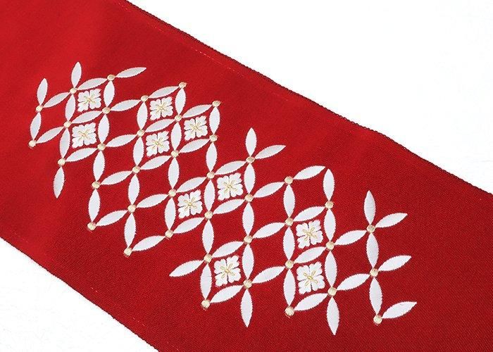 朱赤地ビィンテージ長襦袢 安室奈美恵 八分ニッカ刺繍～NO．1～ | 特攻服の刺繍