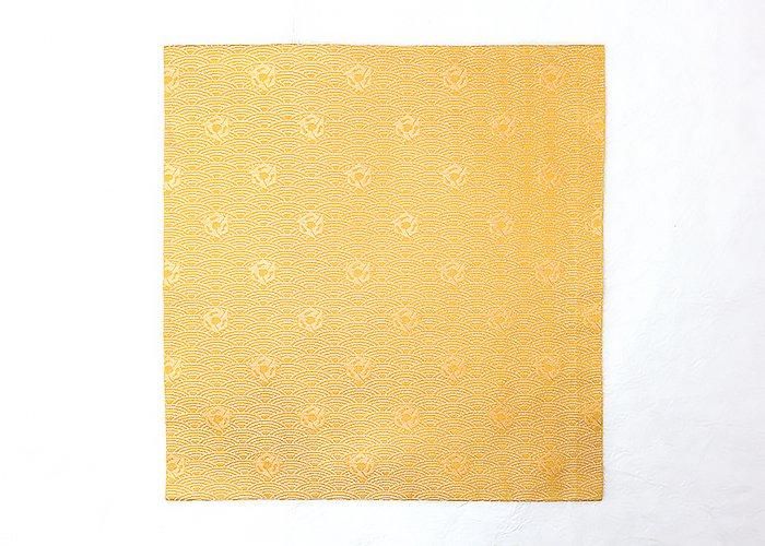 出帛紗 | 惺斎好 波に鱗鶴緞子 - 京都富小路の和装小物専門店きねや