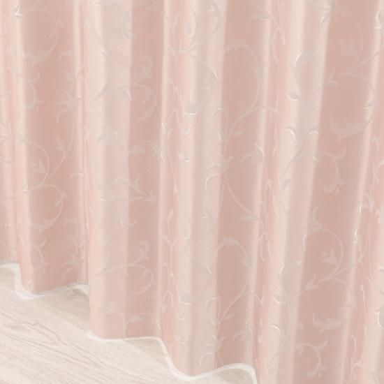 遮光カーテン 多機能付のおしゃれなカーテン 遮熱 保温 防音 遮光1級 フォリア ピンク Curtain ハッシュタグカーテン