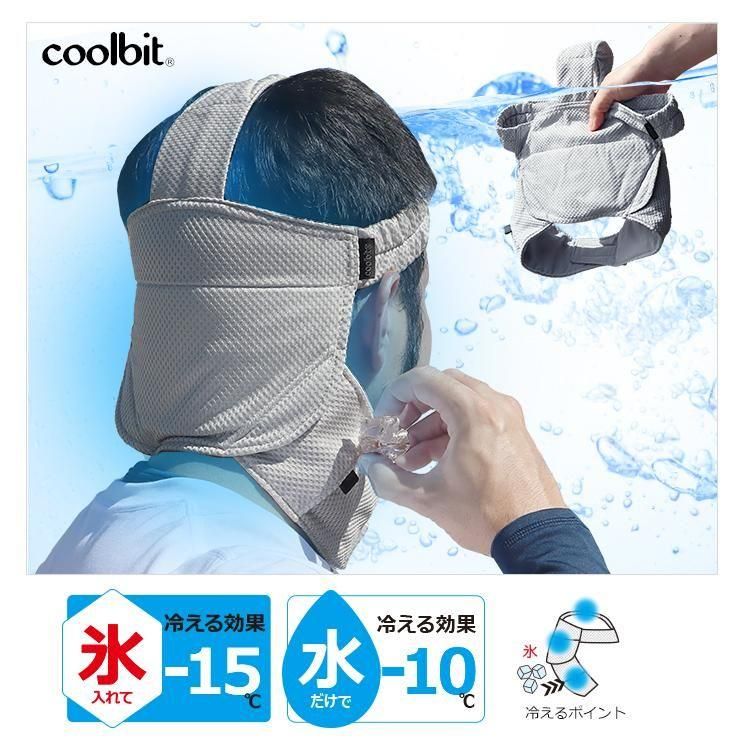 クールビット ビルダーk Cbbk Gry 現場工事の熱中症対策 暑さ対策 夏バテ対策グッズ 業務用 Coolbit ヘルメットインナー