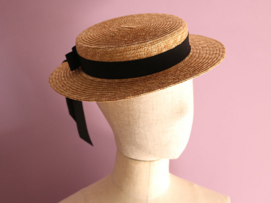 麦わら帽のヘッドピース Vivien ヴィヴィアン グログランの帽子 Grosgrain The Sophisticated Hats 麦わら帽のヘッドピース Vivien ヴィヴィアン グログランの帽子 Grosgrain The Sophisticated Hats