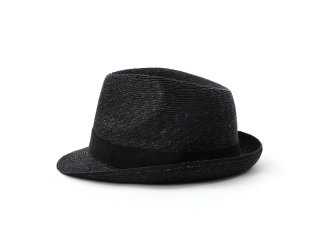 Used BLACK\u0026WHITE  中折れハット　ユニセックス　帽子　黒