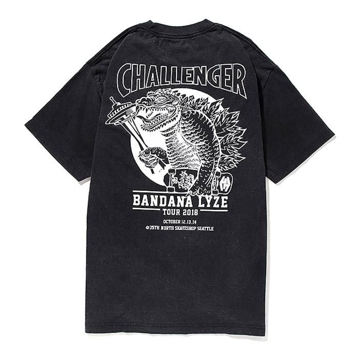 CHALLENGER/BANDANA LYZE SEATTLE TEE/ブラック - THUMBING ONLOINE CHALLENGER/BANDANA LYZE SEATTLE TEE/ブラック - THUMBING ONLOINE