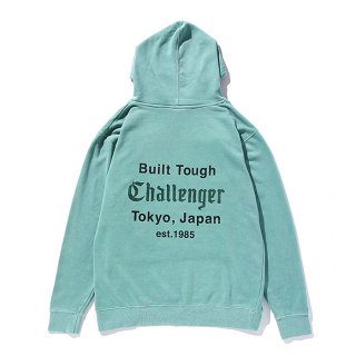CHALLENGER/DYED PRINTED HOODIE/ライトグリーン