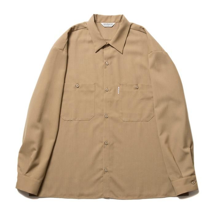 COOTIE/T/W WORK L/S SHIRT/ベージュ - THUMBING ONLOINE STORE