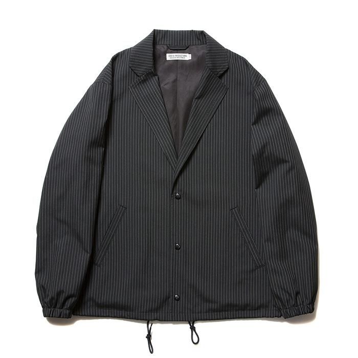 COOTIE/T/R LAPEL COACH JACKET/ブラックストライプ - THUMBING