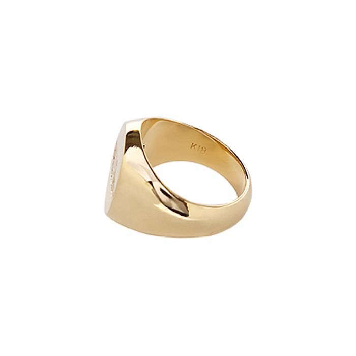 CHALLENGER/LOGO SIGNET RING/BRASS - THUMBING ONLOINE STORE CHALLENGER/LOGO SIGNET RING/BRASS - THUMBING ONLOINE STORE