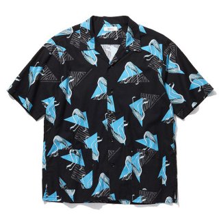 RADIALL/FLAMINGO-OPEN COLLARED SHIRT S/S