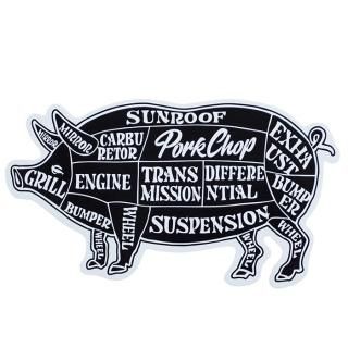 PORKCHOP/PORK STICKER/BLACK