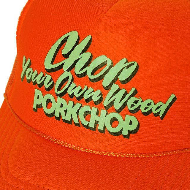 PORKCHOP/CHOP YOUR OWN WOOD CAP/オレンジ - THUMBING ONLOINE STORE 