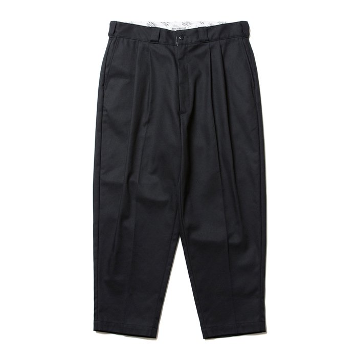COOTIE T/C Serge 2 Tuck Trousers ブラック M