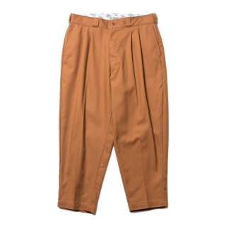 COOTIE/T/C SERGE 2 TUCK TROUSERS/ブラウン