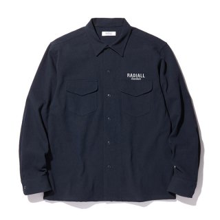 RADIALL/SLOW BURN-OPEN COLLARED SHIRT L/S/ͥӡ