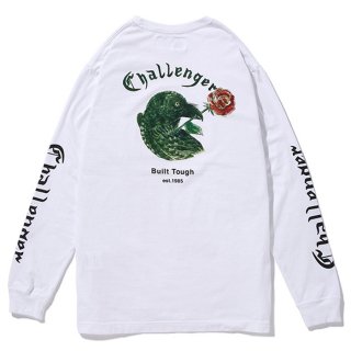 CHALLENGER/L/S CROW&ROSE TEE