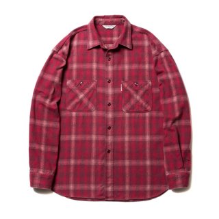 COOTIE/OMBRE CHECK SHIRT/レッド
