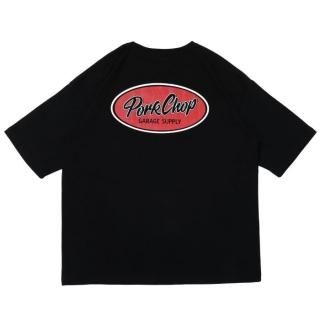 PORKCHOP/OVAL SCRIPT POCKET TEE/֥å