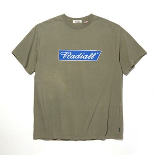 RADIALL/FLAGS-CREW NECK T-SHIRT S/S/グレー