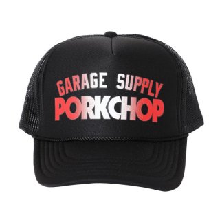 PORKCHOP/BLOCK LOGO CAP/ブラック