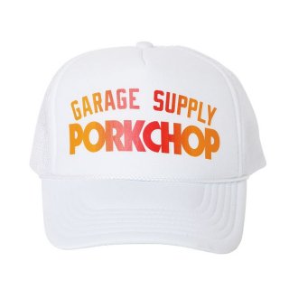 PORKCHOP/BLOCK LOGO CAP/ホワイト