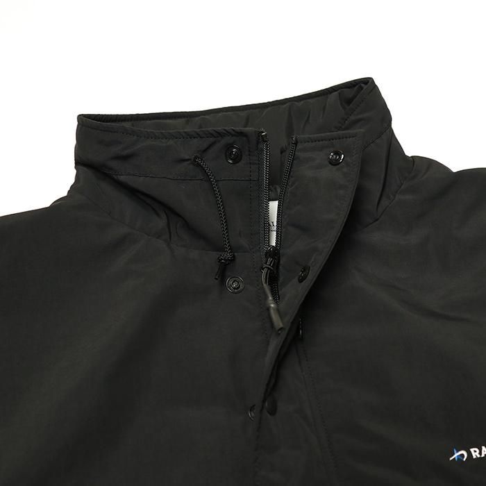 RADIALL/CUTLASS-STAND COLLARED PULLOVER JACKET/ブラック RADIALL/CUTLASS-STAND COLLARED PULLOVER JACKET/ブラック