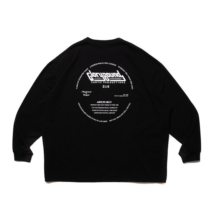 COOTIE/PRINT OVERSIZED L/S TEE(316)/ブラック - THUMBING ONLOINE STORE - COOTIE/ クーティー・CHALLENGER/チャレンジャー・PORKCHOP GARAGE  SUPPLY/ポークチョップ・RADIALL/ラディアル・ANTIDOTE BUYERS CLUB/アンチドート 正規取扱店 通販サイト