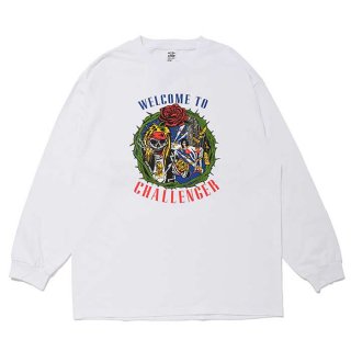 CHALLENGER/L/S WELCOME TO CHALLENGER TEE/ホワイト