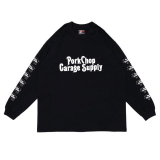 PORKCHOP/ROUNDED L/S TEE/ブラック