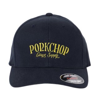 PORKCHOP/STITCH LOGO CAP/ネイビー