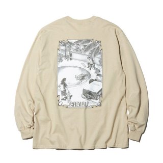 RADIALL/CHEVY BOWL-CREW NECK T-SHIRT L/S/ɥ١