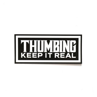 THUMBING/FRAME STICKER/BLACK