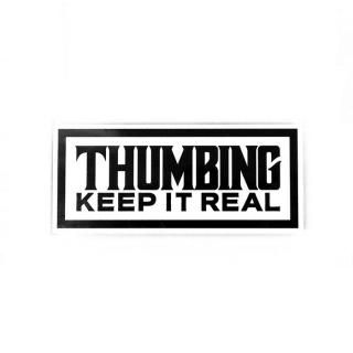 THUMBING/FRAME STICKER/WHITE