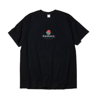 RADIALL/ROSE BOWL-CREW NECK T-SHIRT S/S/BLACK