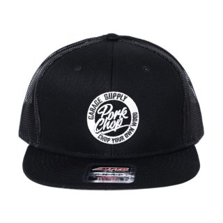 PORKCHOP/CIRCLE SCRIPT CAP/BLACK