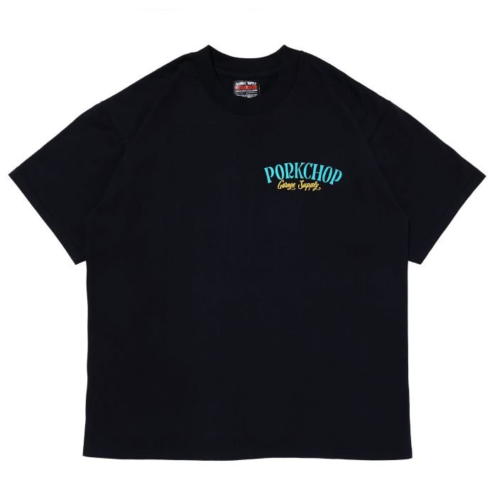 PORKCHOP/PORK BACK TEE/BLACK - THUMBING ONLOINE STORE -  COOTIE/クーティー・CHALLENGER/チャレンジャー・PORKCHOP GARAGE SUPPLY/ポークチョップ・RADIALL/ラディアル・ANTIDOTE  BUYERS CLUB/アンチドート 正規取扱店 通販サイト