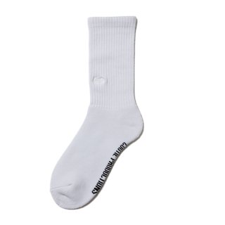 COOTIE/RAZA MIDDLE SOCKS/WHITE