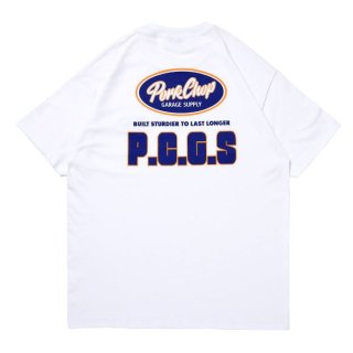 PORKCHOP/PCGS BLOCK TEE/WHITE