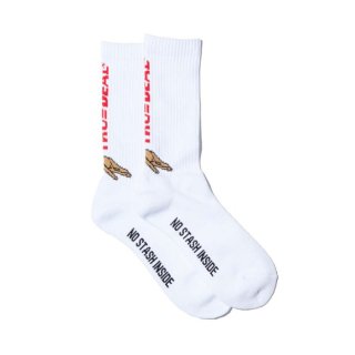 RADIALL/DOGGS-1 PAC SOX LONG/WHITE