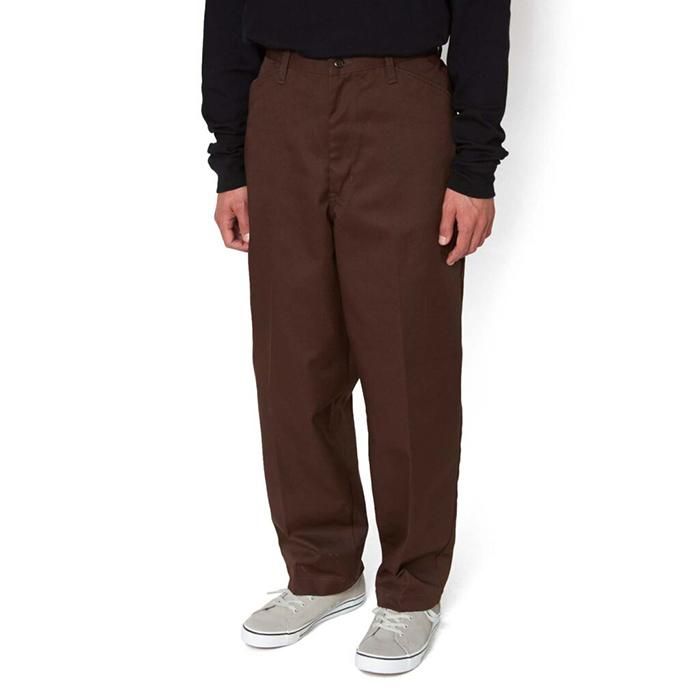 RADIALL/CNQ MOTOWN-WIDE TAPERED FIT PANTS/BROWN | 厚みと堅牢 RADIALL/CNQ MOTOWN-WIDE TAPERED FIT PANTS/BROWN | 厚みと堅牢
