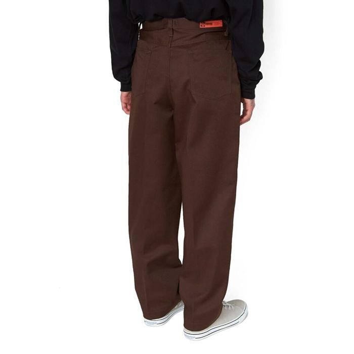 RADIALL/CNQ MOTOWN-WIDE TAPERED FIT PANTS/BROWN | 厚みと堅牢 RADIALL/CNQ MOTOWN-WIDE TAPERED FIT PANTS/BROWN | 厚みと堅牢